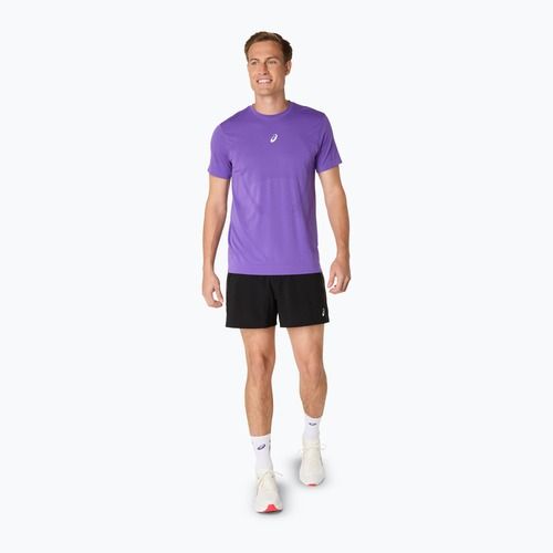 Мъжка тениска за бягане ASICS Road Seamless edo purple