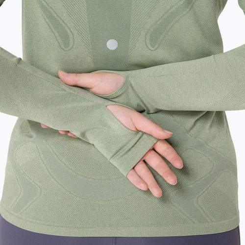 Дамски ASICS Road Seamless LS за бягане с дълъг ръкав monument blue/whisper green