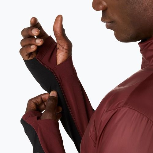 Мъжко яке за бягане ASICS Road Winter dark red planet