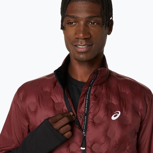 Мъжко яке за бягане ASICS Road Winter dark red planet