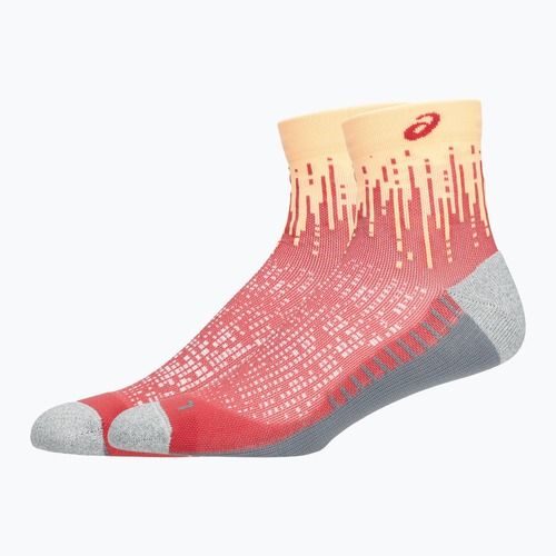 ASICS Performance Run Quarter ярко оранжеви/черни чорапи