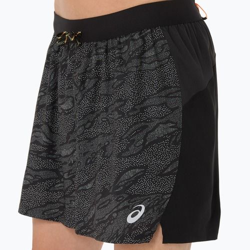 ASICS мъжки къси панталони за бягане Fujitrail All Over Print 5IN performance black