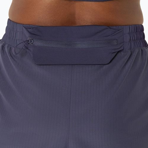 Дамски шорти за бягане ASICS Nagino Run Adjustable 4IN, цвят индиго, мъгла