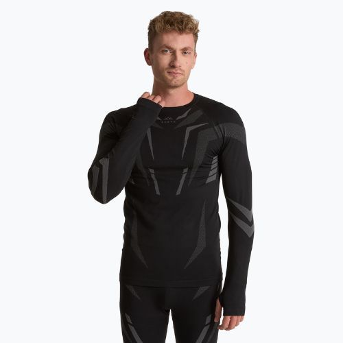 Мъжки комплект термоактивно бельо KADVA ALPINESTEP COOLMAX THERMAL PRO DRY безшевен черен