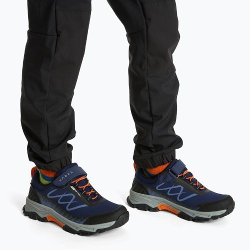 Детски туристически обувки KADVA Rocky Trail Low WaterProof Softshell в тъмносиньо
