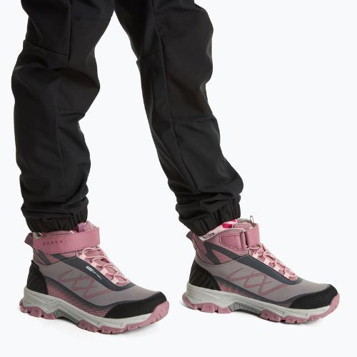Детски туристически обувки KADVA Rocky Trail Mid WaterProof Softshell сиви