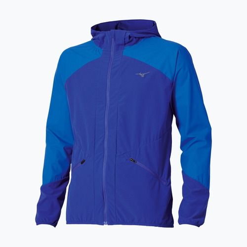 Мъжко яке за бягане Mizuno Active Alpha Hodded sodalite blue