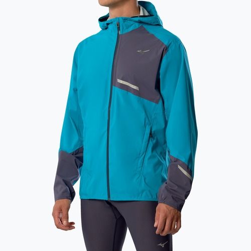 Мъжко водоустойчиво яке за бягане Mizuno 20K ER capri breeze