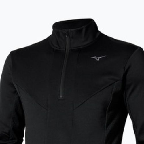Мъжки потник за бягане Mizuno Active Warm Half Zip black
