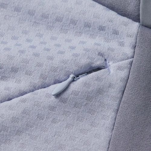 Дамско яке за бягане Mizuno Active Warm Hybrid Full Zip с качулка quicksilver