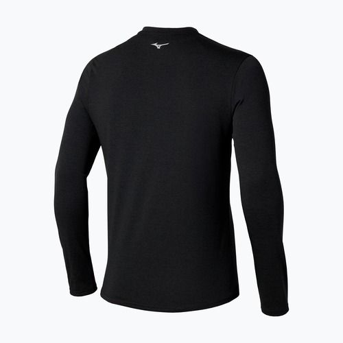 Мъжки тичащи блузи с дълъг ръкав Mizuno Core Impulse Half Zip Tee black