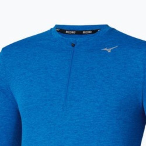 Мъжки тичащи тениски с дълъг ръкав Mizuno Core Impulse Half Zip Tee princess blue