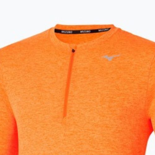 Мъжка тениска Mizuno Core Impulse Half Zip Tee tangelo running longsleeve