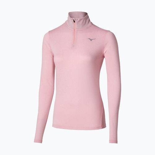 Дамски потник за бягане Mizuno Core Impulse Half Zip Tee избеляло лилаво