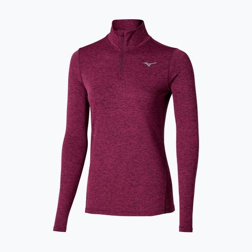 Дамски суитшърт за бягане Mizuno Core Impulse Half Zip Tee тъмно лилаво