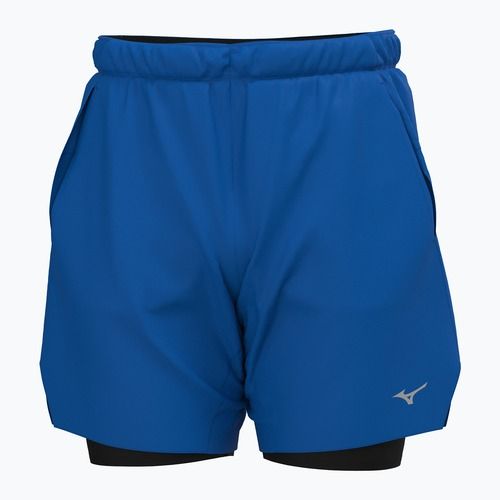 Мъжки къси панталони за бягане Mizuno Core 7.5 2IN1 princess blue