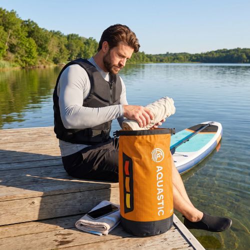Водоустойчив чувал AQUASTIC Dry Bag 13 l Nylon/TPU orange