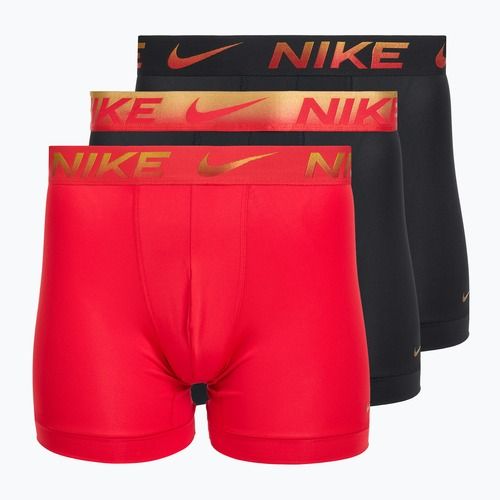 Мъжки боксерки Nike Dri-Fit Essential Micro Boxer Brief 3 чифта university red/black/black metallic grdient wb