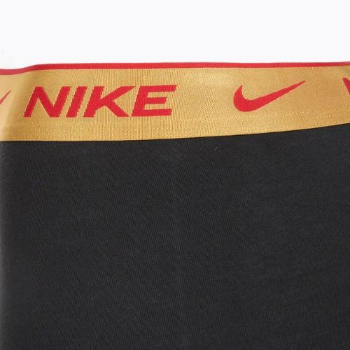 Мъжки боксерки Nike Everyday Cotton Stretch Trunk 3 чифта червено/ университетско червено/ пшенично златно/ черно висок блясък wb