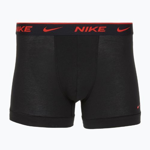Мъжки боксерки Nike Everyday Cotton Stretch Trunk 3 чифта черни lig crim/des och/deep night с лого на колана