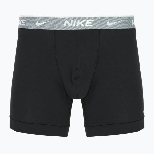 Мъжки боксерки Nike Everyday Cotton Stretch 3 чифта би/желязно сиво/ясно сиво с висока лъскава текстура wb