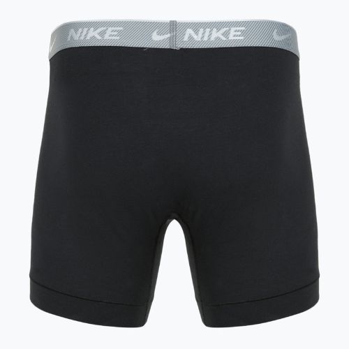 Мъжки боксерки Nike Everyday Cotton Stretch 3 чифта би/желязно сиво/ясно сиво с висока лъскава текстура wb