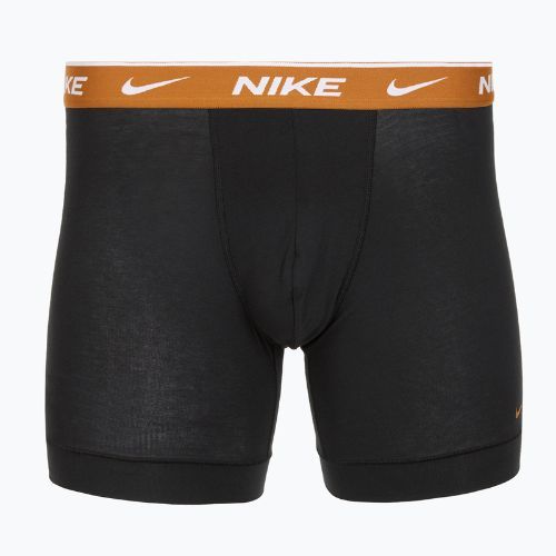 Мъжки боксерки Nike Everyday Cotton Stretch 3 чифта черни light crimsn/desrt ochre/черен колан