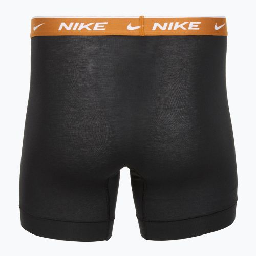 Мъжки боксерки Nike Everyday Cotton Stretch 3 чифта черни light crimsn/desrt ochre/черен колан