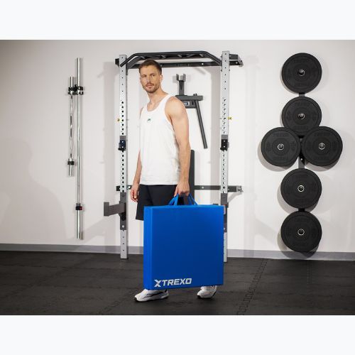 Гимнастически матрак TREXO сгъваем 180 x 60 x 5 cm blue