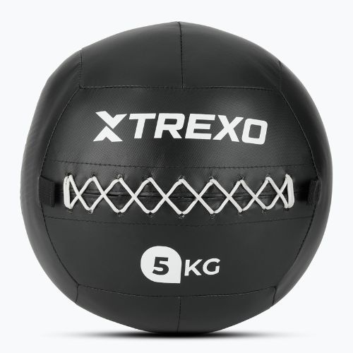 Медицинска топка XTREXO Wall Ball 5 kg black