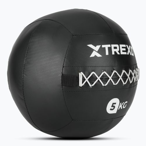 Медицинска топка XTREXO Wall Ball 5 kg black