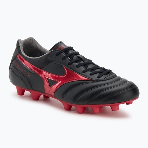 Футболни обувки Mizuno Morelia II Club FG black/morelia 40th red/black sand