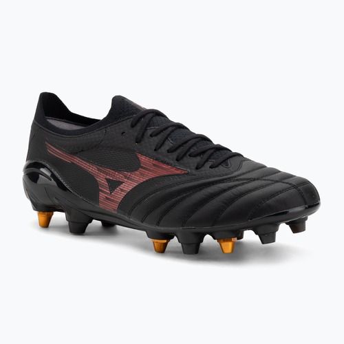 Мъжки футболни обувки Mizuno Morelia Neo IV Beta Elite Mix SG black/morelia 40th red/black