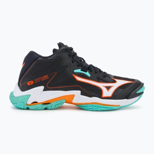 Обувки за волейбол Mizuno Wave Lightning Z8 Mid black/tangelo/ice green