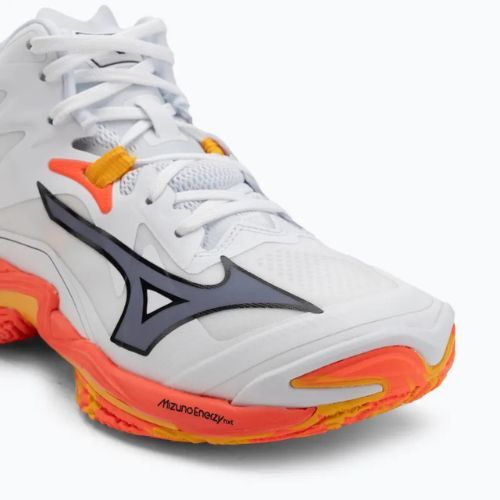 Обувки за волейбол Mizuno Wave Lightning Z8 Mid white/fiery coral 2/citrus