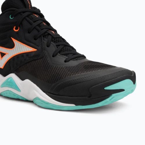 Обувки за волейбол Mizuno Wave Momentum Elite Mid black/tangelo/ice green