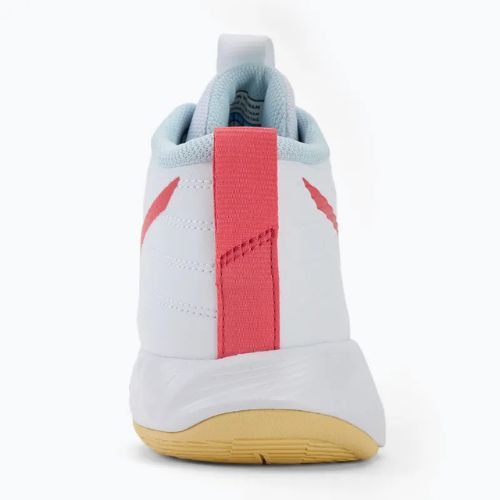 Дамски обувки за волейбол Mizuno Wave Momentum Pro Mid white/calypso coral/pale banan