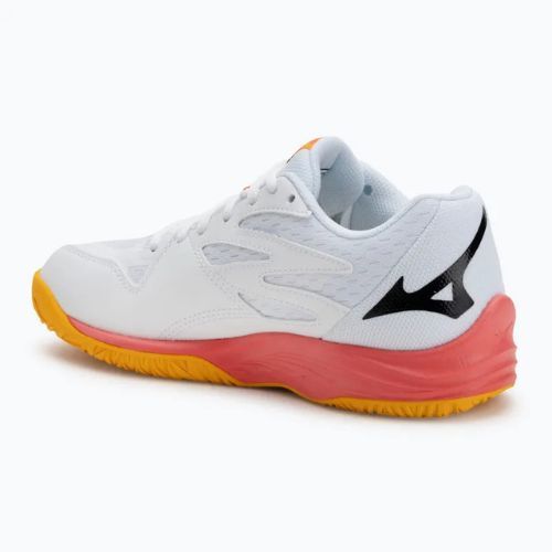 Детски обувки за волейбол Mizuno Lightning Star Z7 white/fiery coral 2/citrus