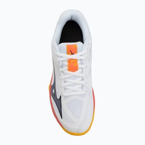 Детски обувки за волейбол Mizuno Lightning Star Z7 white/fiery coral 2/citrus