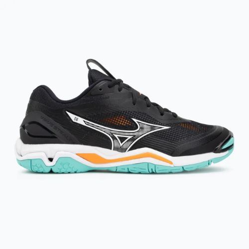 Обувки за хандбал Mizuno Wave Stealth 6 black/tangelo/ice green