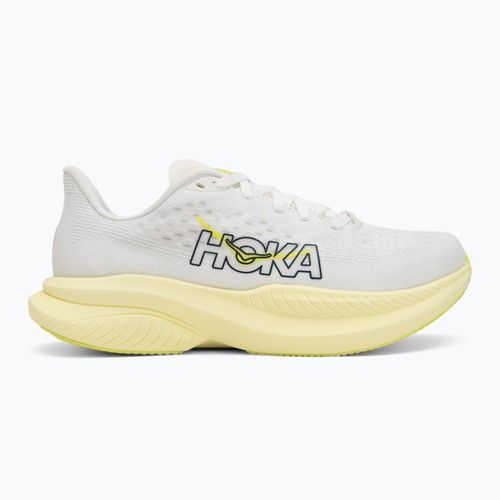Дамски обувки за бягане HOKA Mach 6 white/neon hoka citrus