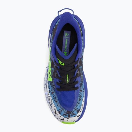 Детски обувки за бягане HOKA Speedgoat 6 нощно синьо/неон лайм