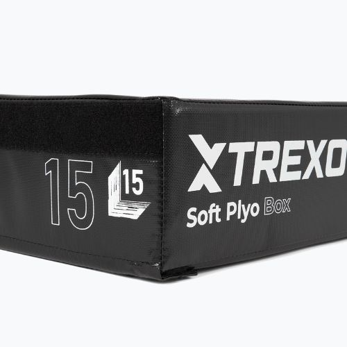 Сгъваема плейометрична кутия TREXO 15 см черен