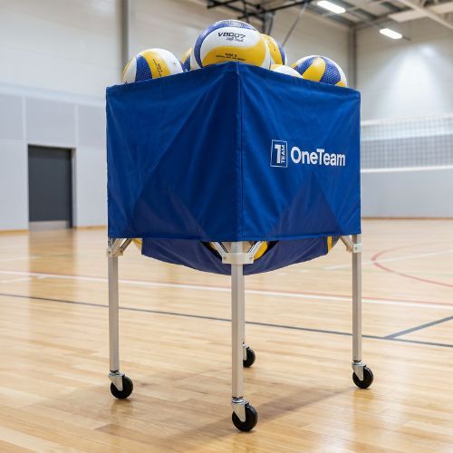 Количка за волейболни топки OneTeam Blue nest