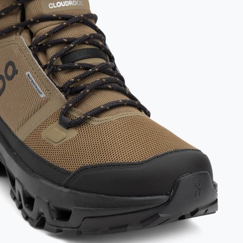 Мъжки туристически обувки On Cloudrock Mid Waterproof hunter/black