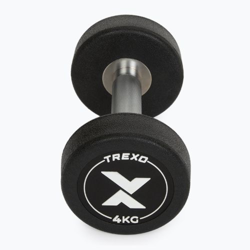 Дъмбел с гумено покритие XTREXO Pro 4 kg black