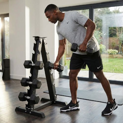 Стойка за дъмбели XTREXO black