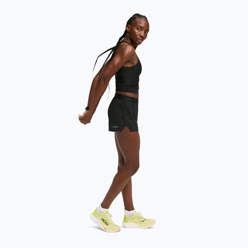 Дамски шорти за бягане HOKA Race Day Split black