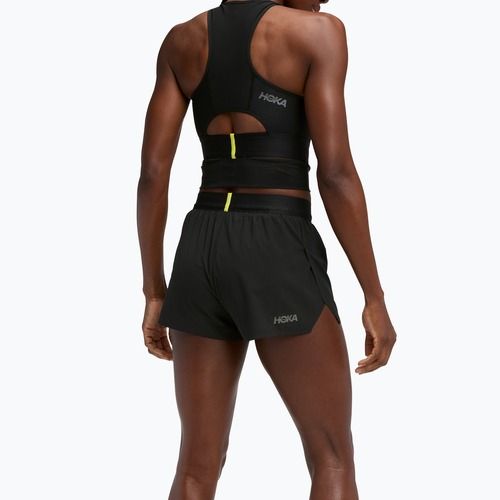 Дамски шорти за бягане HOKA Race Day Split black