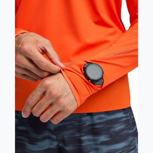 Мъжки суитшърт за бягане HOKA GlideTech Quarter Zip lava